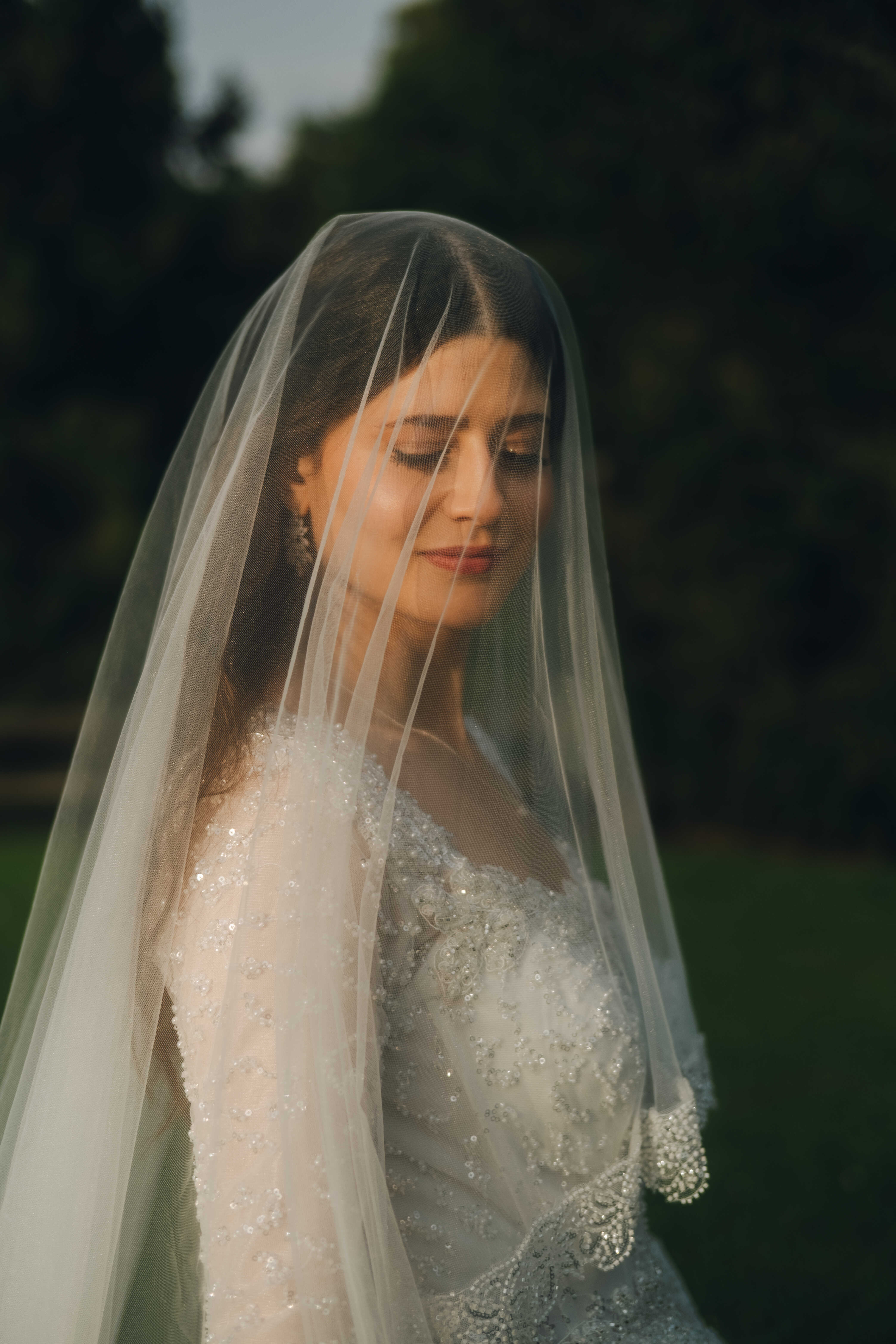 Blaze wedding couple in cinematic light